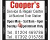 Cooper’s Service & Repair Centre