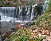 Stock Ghyll Force waterfall in Ambleside