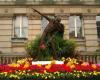 Usain Bolt Floral Statue